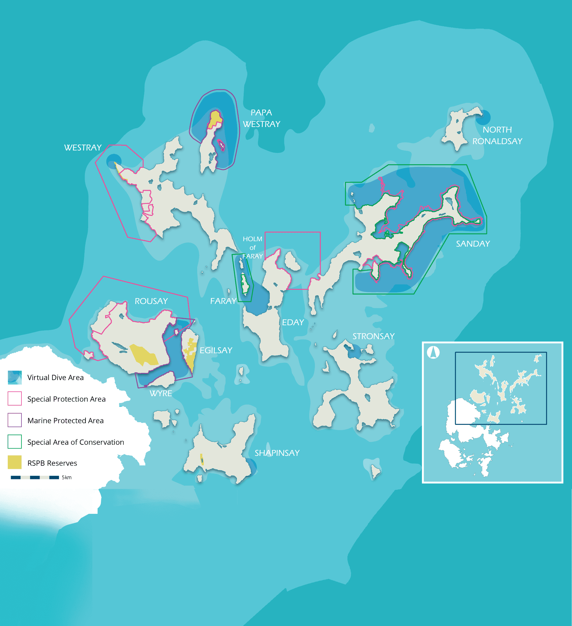 north isles map